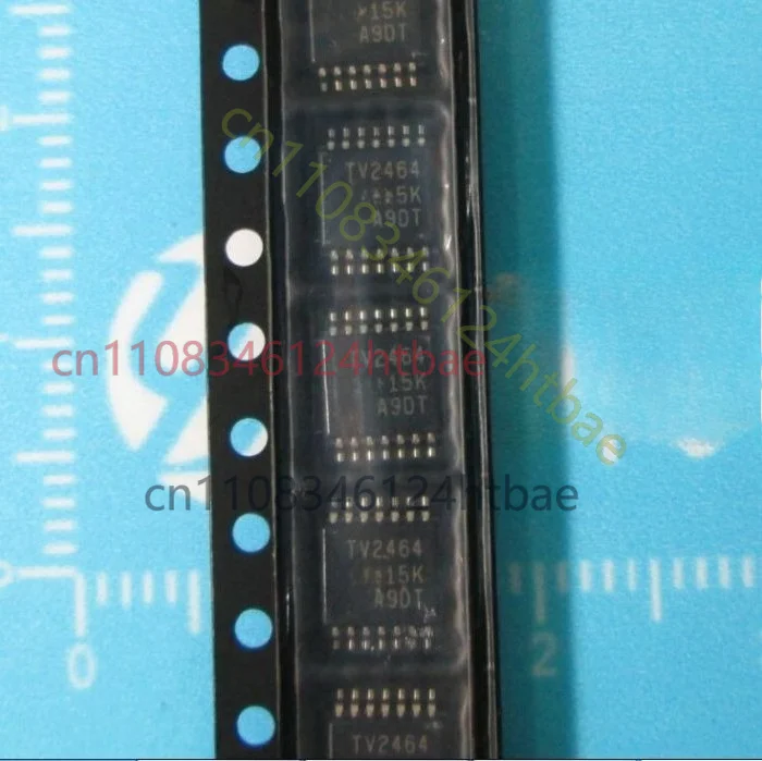 For 10PCS TLV2464CPWR TI Quad Low Power Rail-to-Rail I/O Op Amp 6.4MHz TSSOP-14 New Original