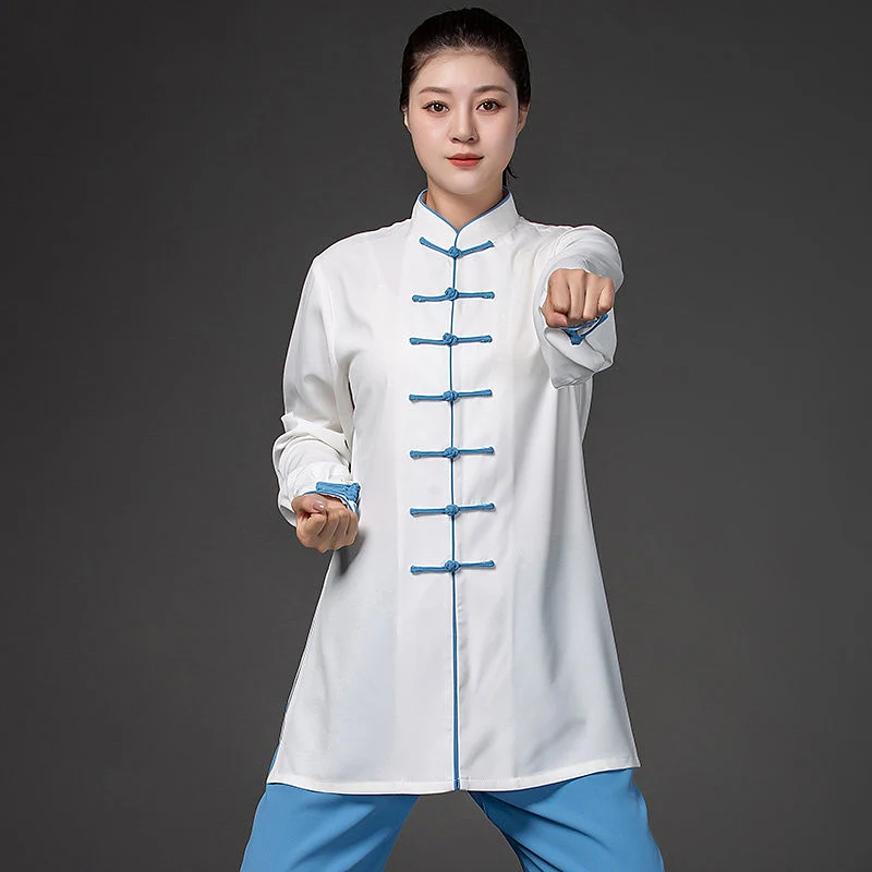 Premium High-End Unisex Tai Chi Practice Uniform Spring/Autumn 2026 New Color Block Comfort Fit for Performance & Daily Practice