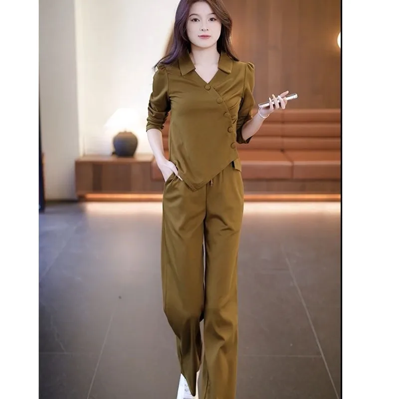 Women's Leisure Suit Juicy Couture Tracksuit 2024 New Spring And Summer Fashion Loose Crop Tops Pant 2 Two Piece Sets For Women