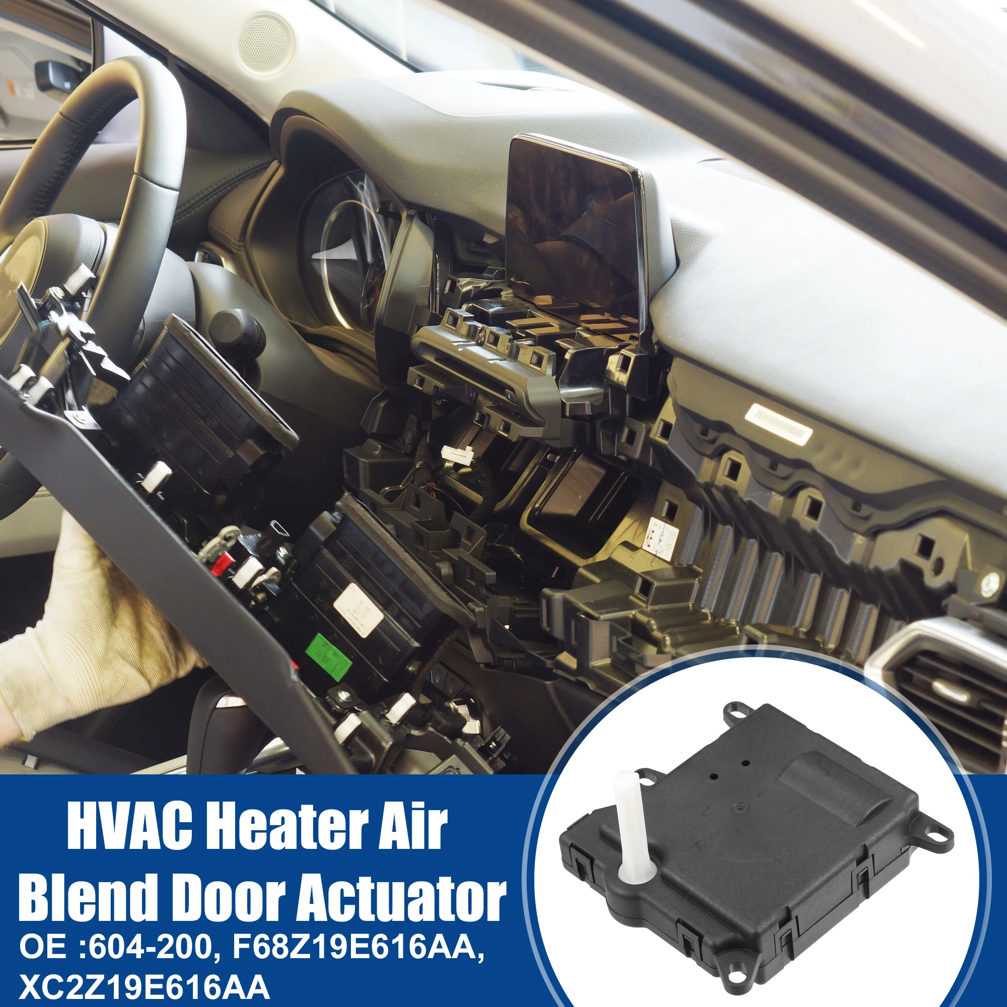 

UXCELL 604-200 Heater Blend Air Door Actuator Fit for Ford E-150 Plastic Metal Black