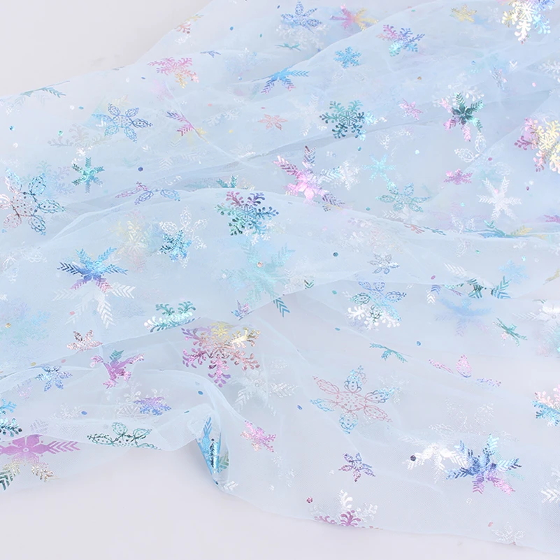 New listing Frozen Mesh Fabric Colorful for Sewing Puff Skirt Princess Dress Cape Costume Wedding Background by Meters - view 3