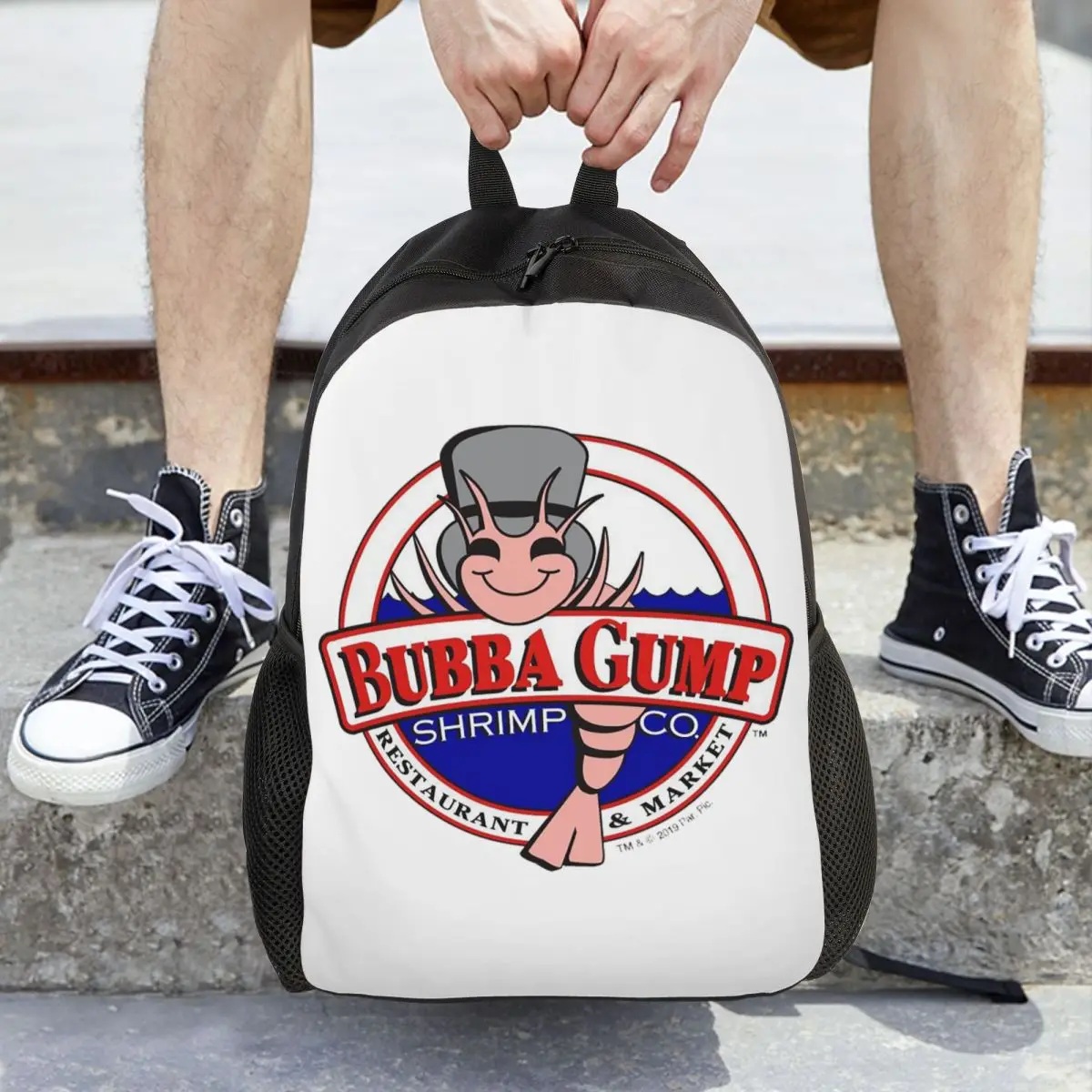 

Рюкзак Bubba Gump с лесными креветками и морепродуктами, рюкзак большой вместимости, детская сумка для книг, школьная сумка, сумки на плечо для мужчин и женщин