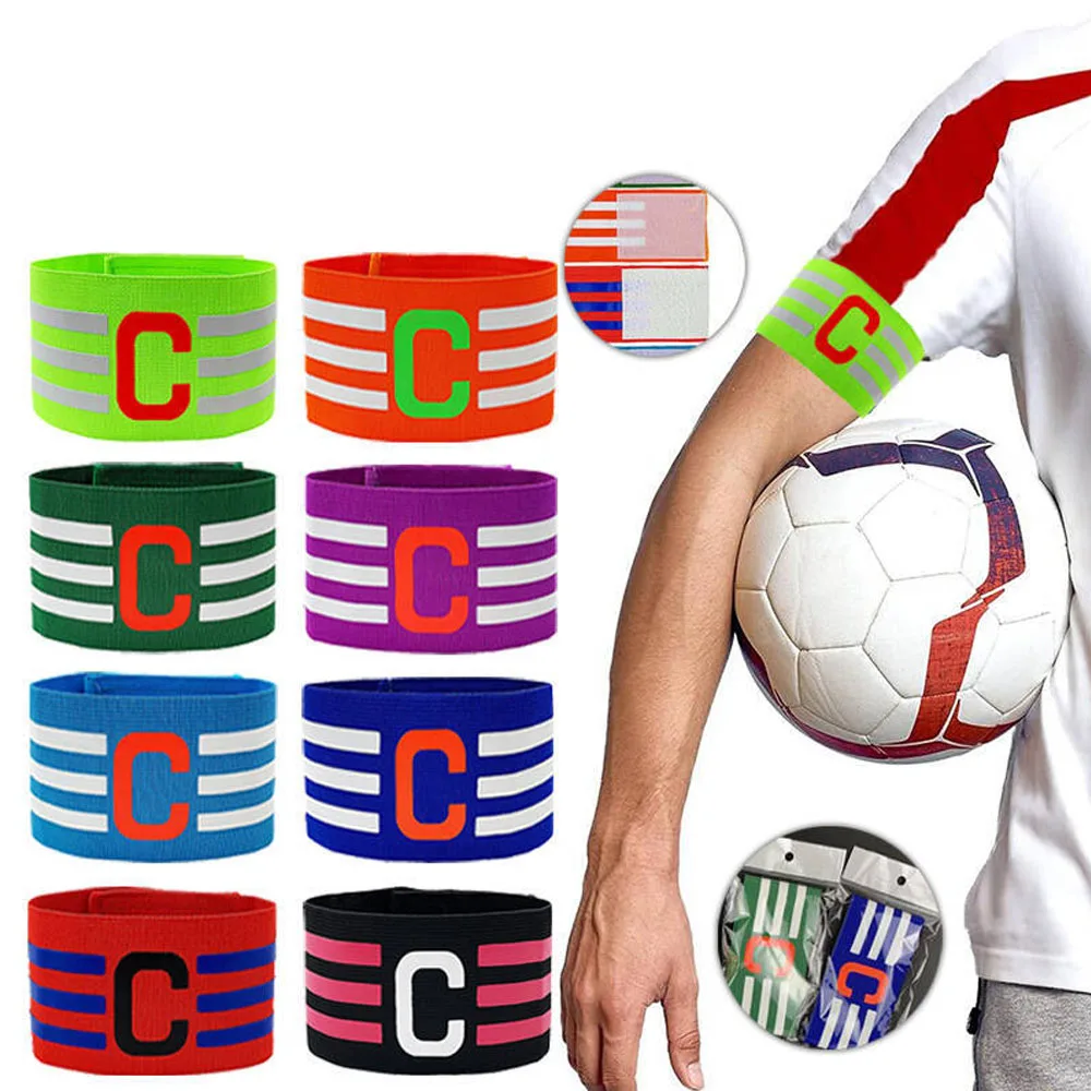 

1Pcs Soccer Captain Armband for Children Adults Adjustable Football Training Soccer Leader Arm Band Bracelet Football Accessorie