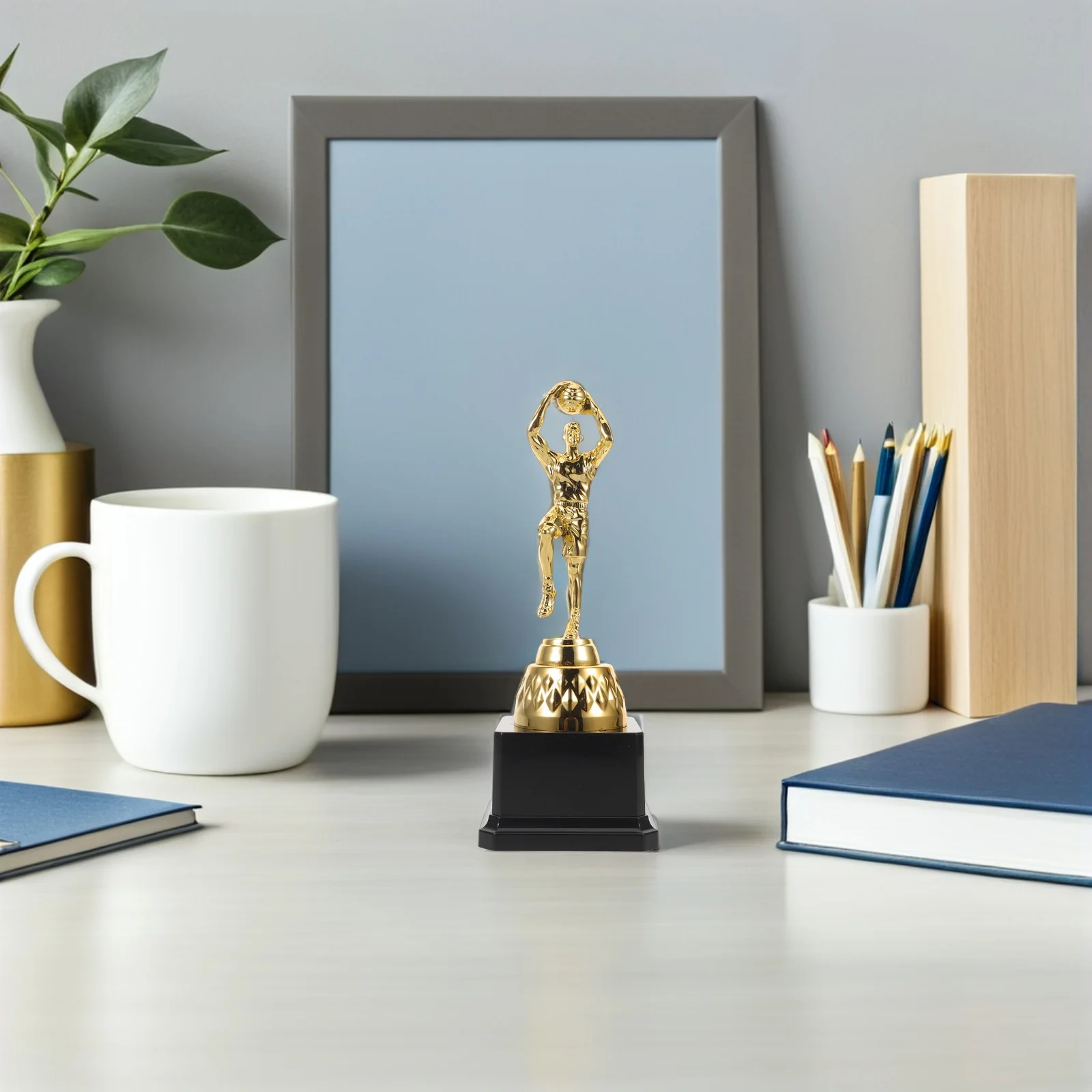 

Basketball Trophy Gold Finish Plastic Award for Basketball League Tournaments Sports Events Kids Adults Gold Award Trophy