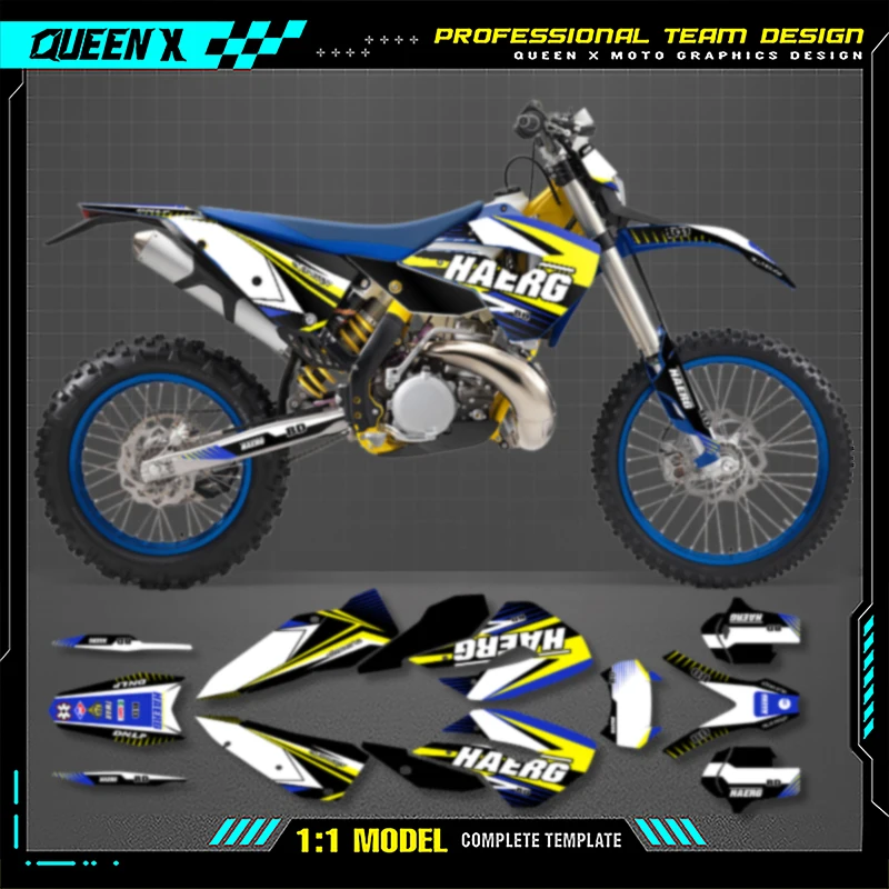 

Queen X MOTOR Custom Team Motorcycle Stickers Vinyl Decal for For Husaberg TE 2011 2012