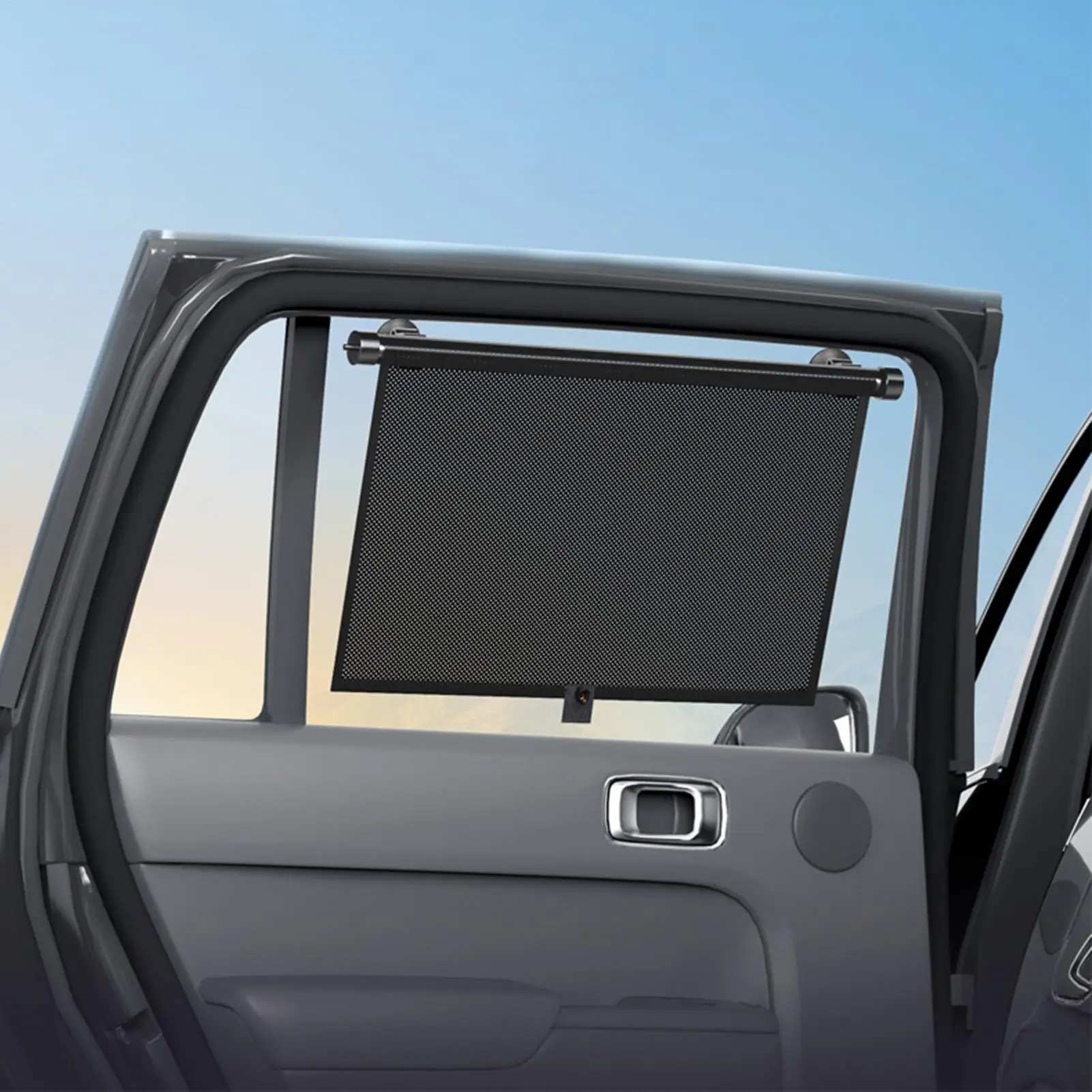 

Car Window Shades 2-Pieces Retractable Roller Screen Interior Privacy Protection Car Window Roller Shade For Truck SUV Men Women