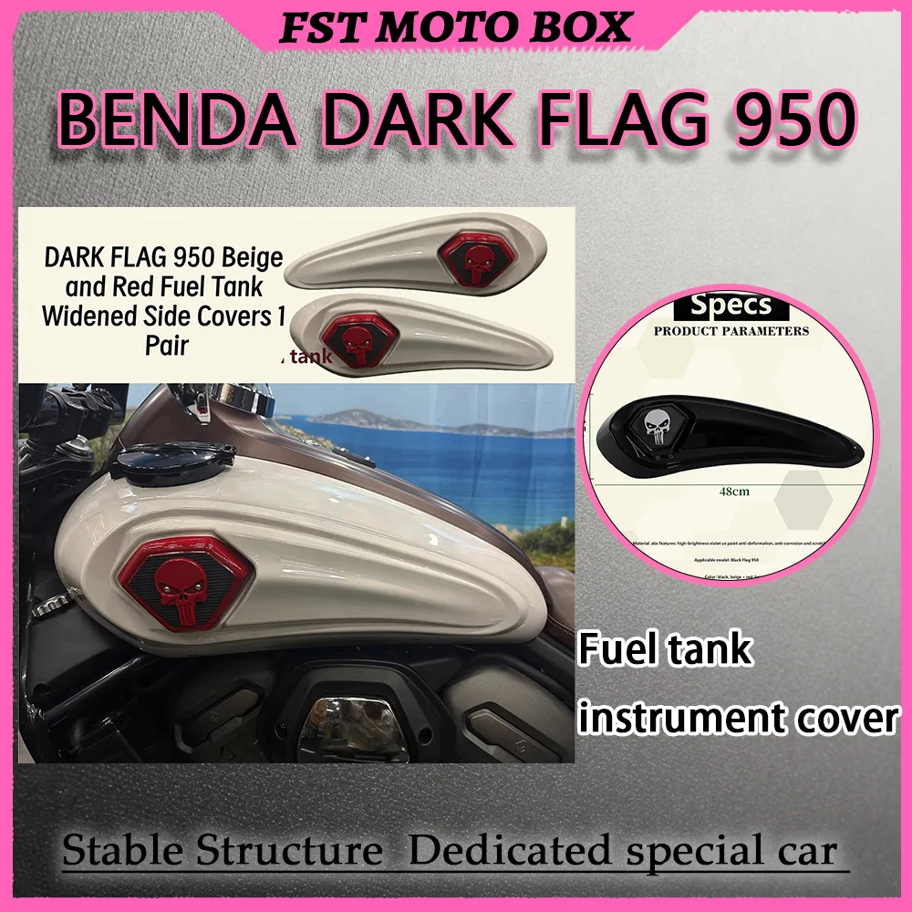 FOR Benda Darkflag 950 Tank Instrument Cover Upgraded Version with Widened Side Panel for Easy Install Electronic Display