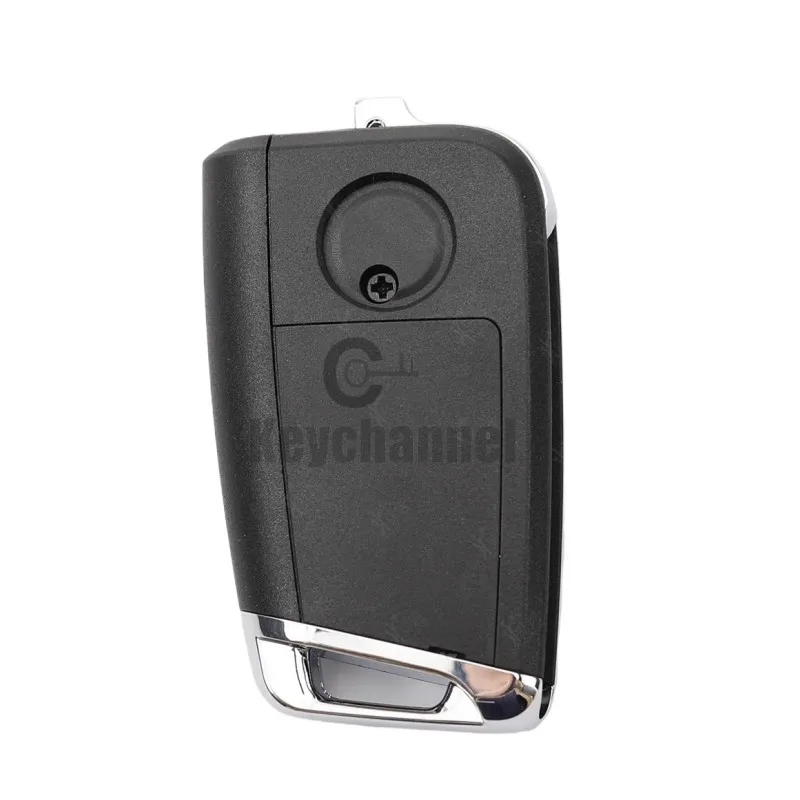 Keychannel-carcasa para llave de coche, carcasa de repuesto para mando a distancia, 1 piezas, 3 botones, MQB, VVDI, MQB, Xhorse Wire, XKMQB1EN