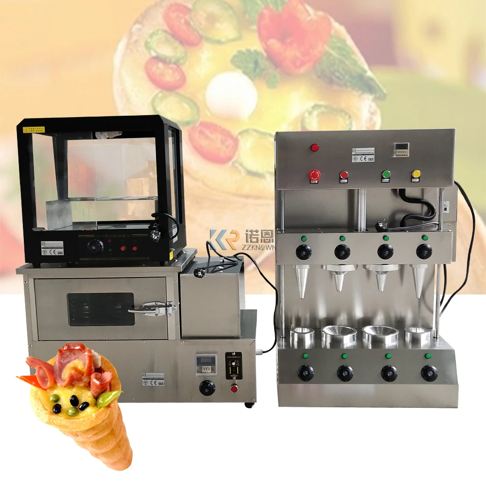 New Design 4 Moulds Pizza Cone Maker Machine Pizza Cone Oven Pizza Cone Vending Machines For Sale