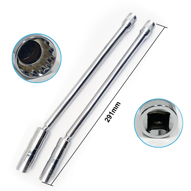 14mm 16mm Spark Plug Removal Tool Wrench Magnetic Sleeve 3/8-Inch 12-Point Swivel Candle Key 16mm Magnet Pull Out Spark Plugs