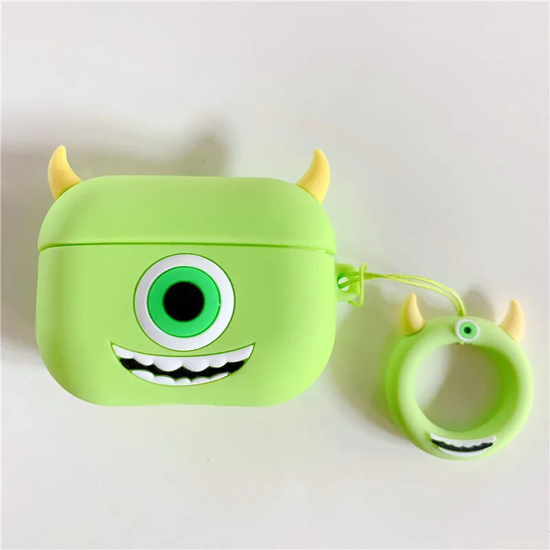 For Airpods Pro 3 Case,3D Big Monster Silicone Protective Earphone Cover For Airpods Pro 2/Airpods 4 3 2 1 Cover Funda Kids view 5