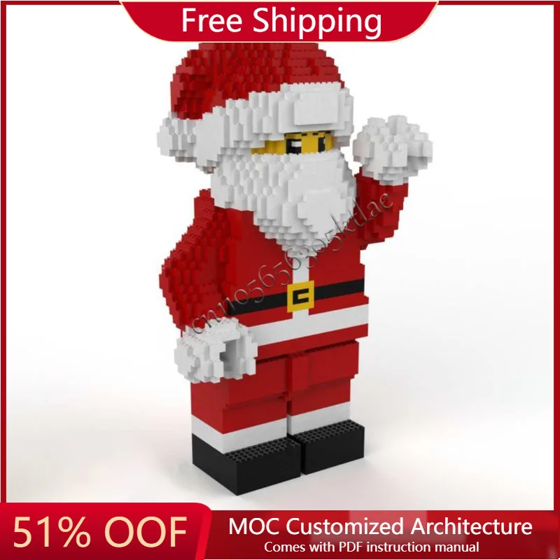 

Новинка 2021, детали, Рождественский Санта-Клаус, креативные минифигурки, строительные блоки, модель в сборе, демонстрационные игрушки для детей, подарки на день рождения