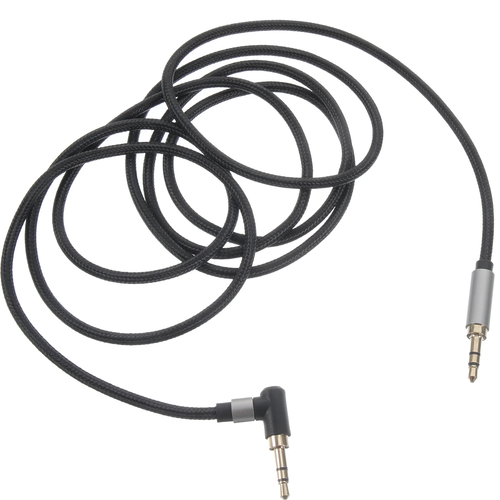 

2pcs 3.5Mm Male To Male Braided For 3.5Mm Audio Cable Car Audio Computer Headphones Auxiliary Stereo Extension Cord