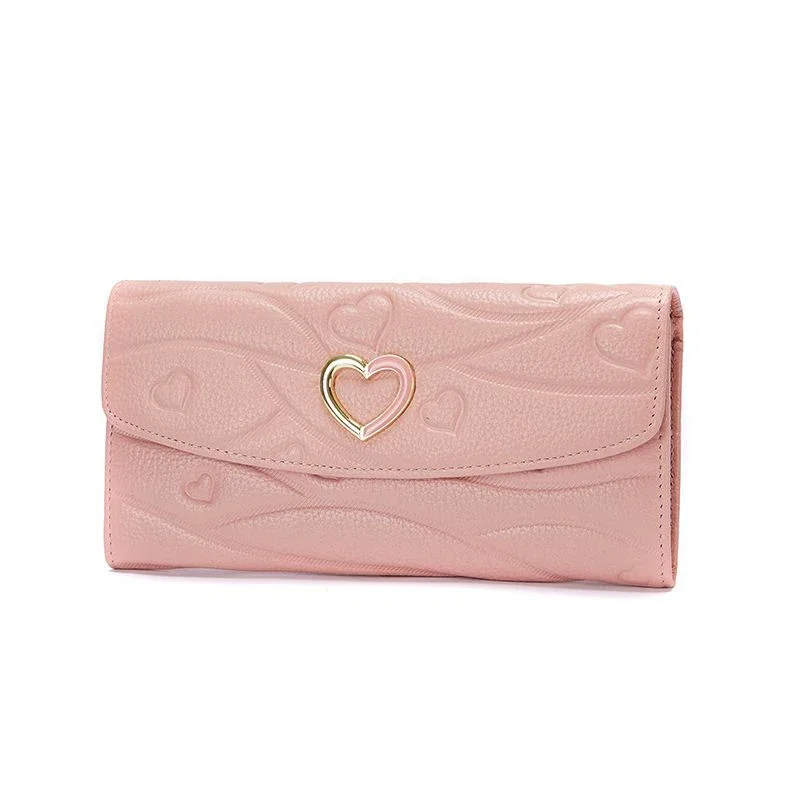 2026 New Fashion Cow Genuine Leather Women Long Wallets Real Leather Female Luxury Brand Design Clutch Girl Lady Gift Cash Purse