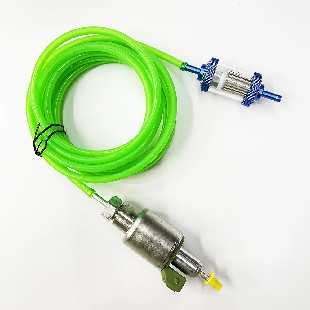 

4M Fuel Pipe Hose Line+Filter Kits+22ml Detachable Diesel Pump 12V 24V Diesel Parking Heater Eberspacher Oil Pump Pulse Metering