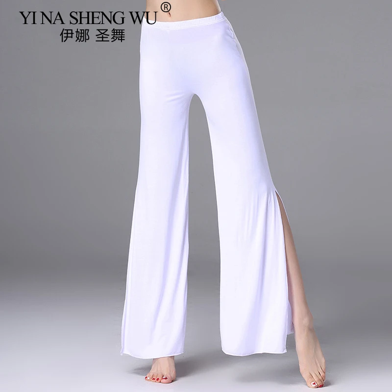 Bauchtanz Übungs kleidung Modal Split Pants Damen Tanzen Training Orientalische Tänzer Hosen Bauchtanz Hosen für Frauen