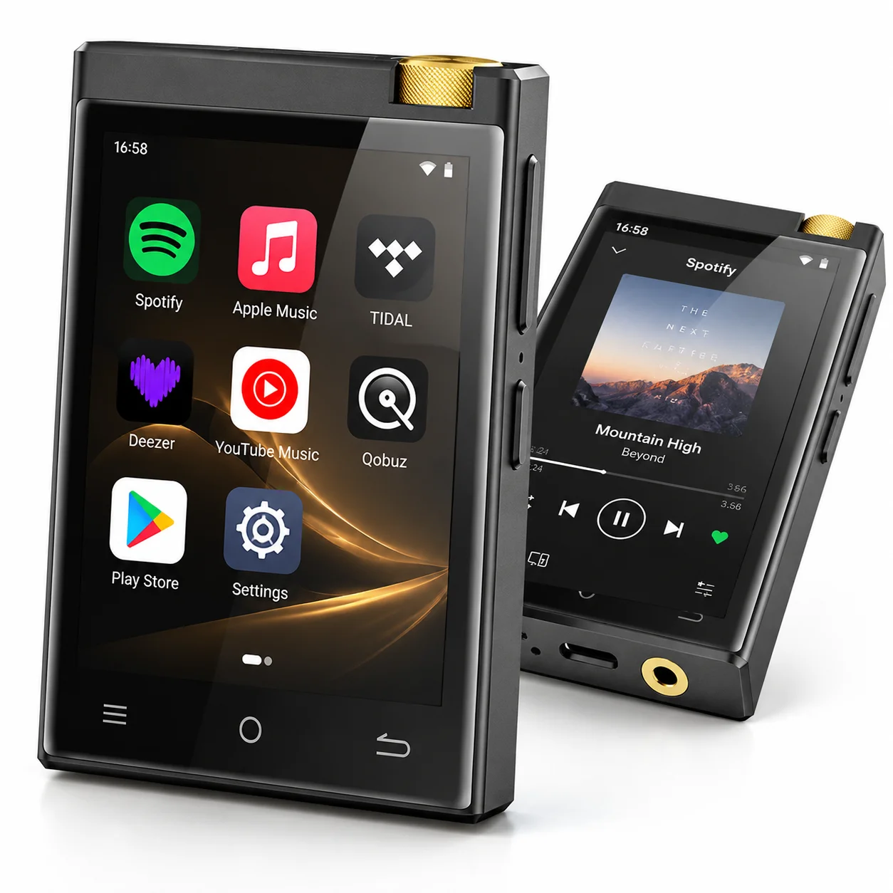 Pocket Ultra-Compact HiFi Lossless MP3 Player 130g Lightweight CNC Alloy Body 2.8 Inch Touch Screen DSD256 DAC