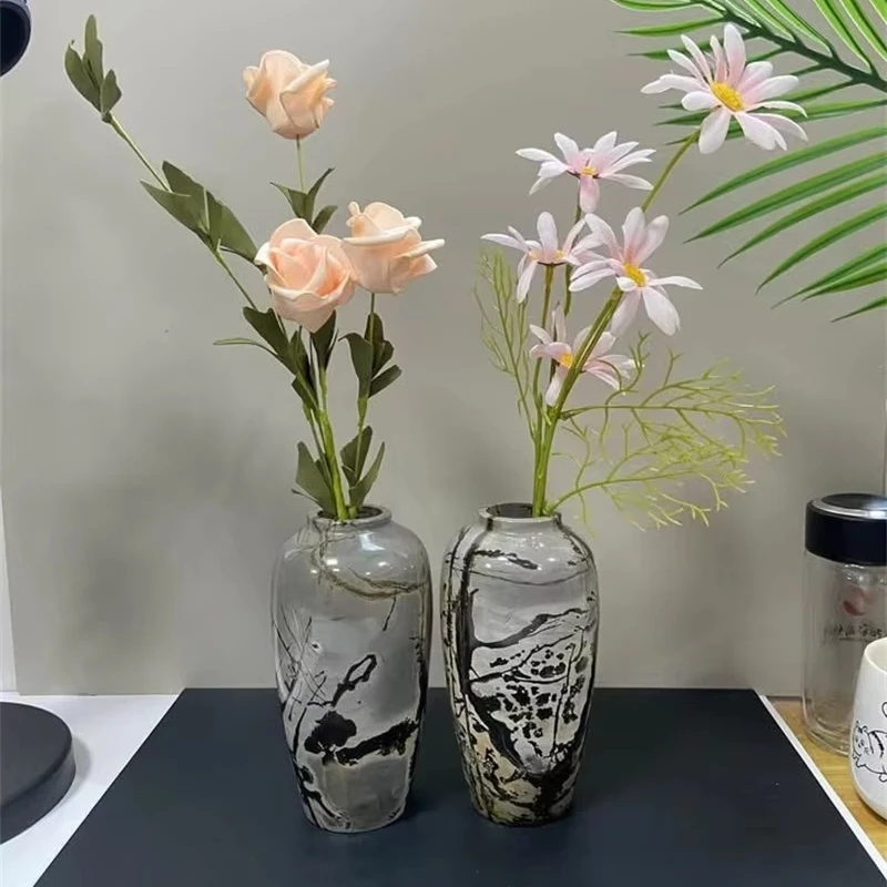 Natural crystal factory picture Jasper vase design Home decoration Polished engraving Crafts