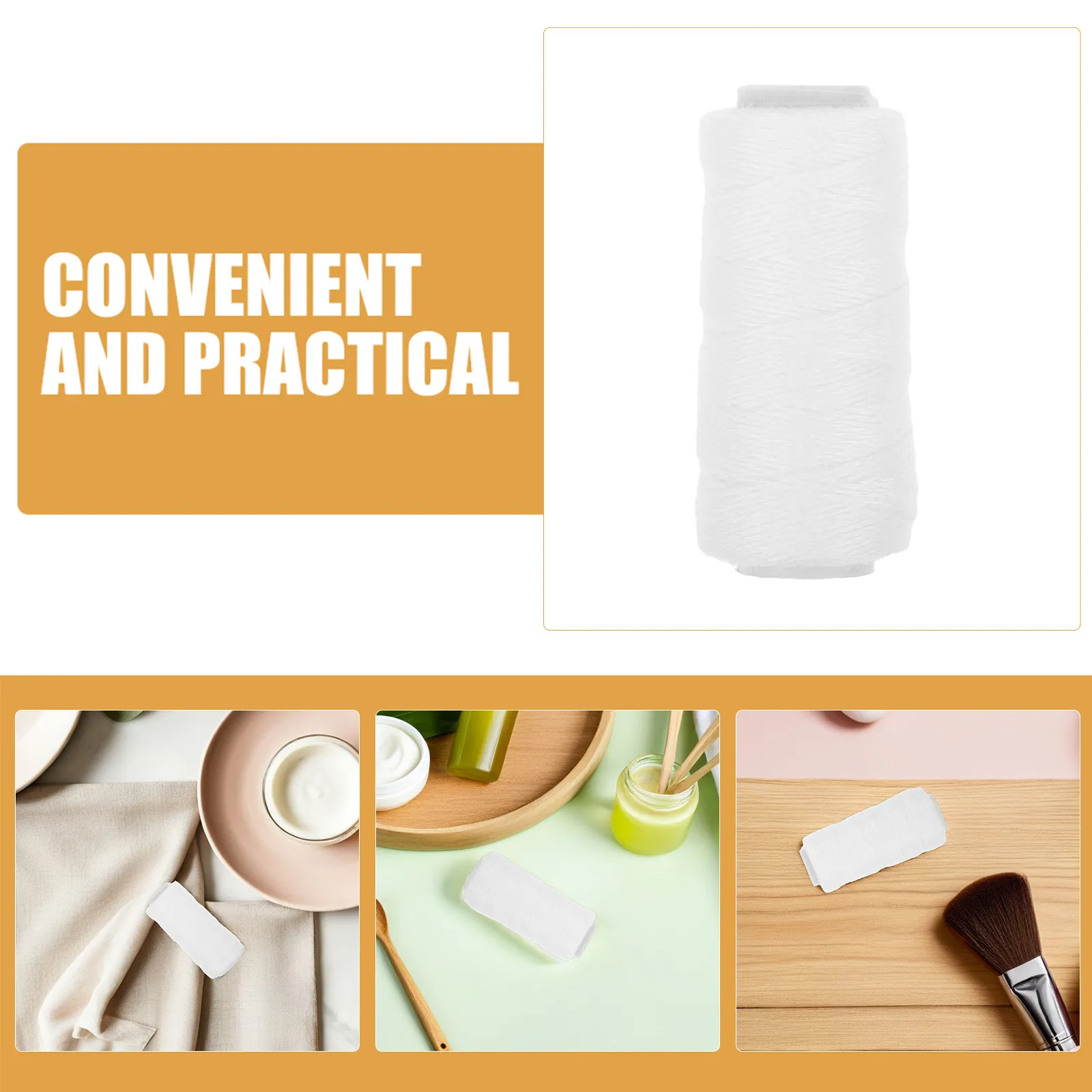 6 Rolls Face Hair Removal Thread Cotton Threading Thread for Eyebrow Upper Lip Cheeks Facial Epilator Threading Soft Irritation