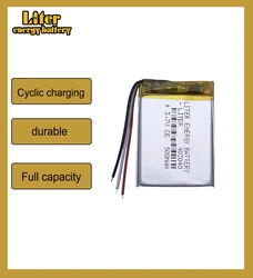 3 line Polymer battery 403040 500mah 3.7 V smart home MP3 speakers Li-ion battery for dvr,GPS,mp3,mp4,cell phone,speaker