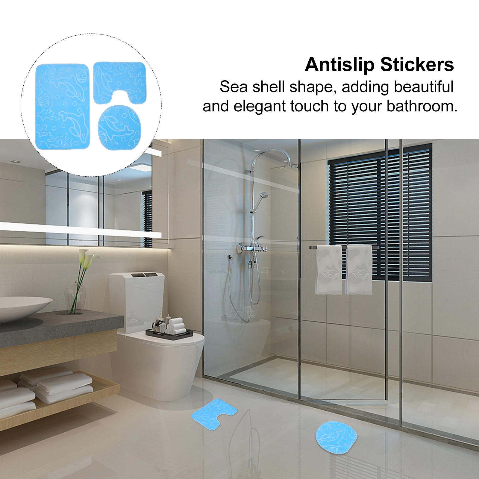 

3Pcs Cartoon Bathroom Rug Non-Slip Floor Mat Absorbent Waterproof Toilet Seat Cover Anti-Skid Bathroom Mat Set