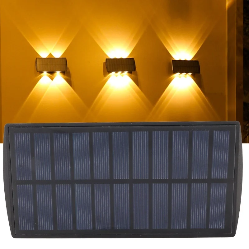 4-led-ソーラーライト屋外-ip67-防水アップダウンソーラーウォールライトフェンス裏庭デッキステップポーチ暖かい照明用