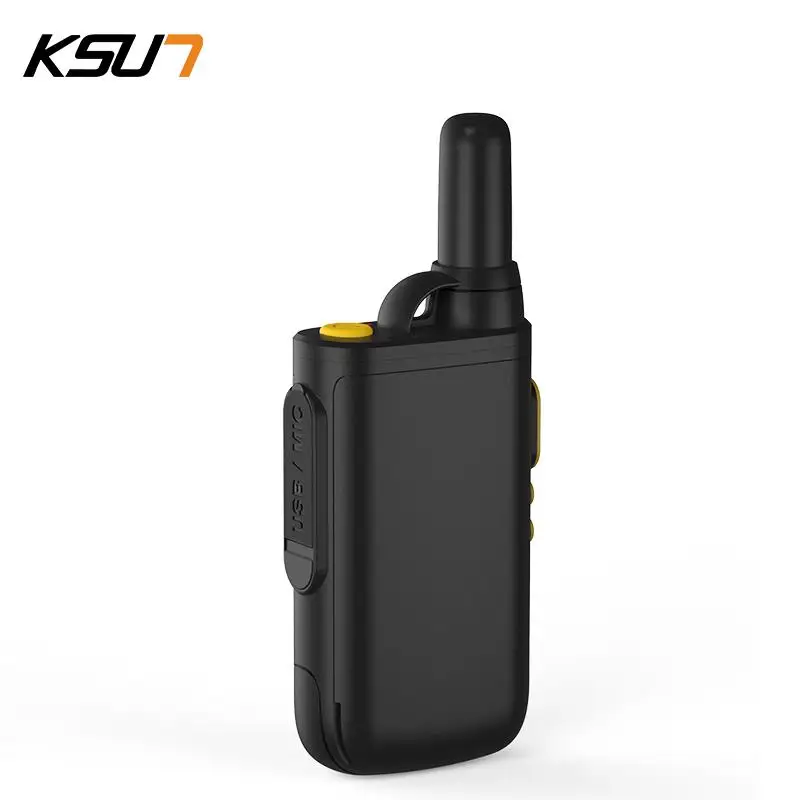 Radio Walkie Talkie pemancar, Walkie Talkie tipis isi ulang nirkabel Uhf 16 saluran anak-anak Mini Talkie Talkie Radio dua arah KSUN 2022SL