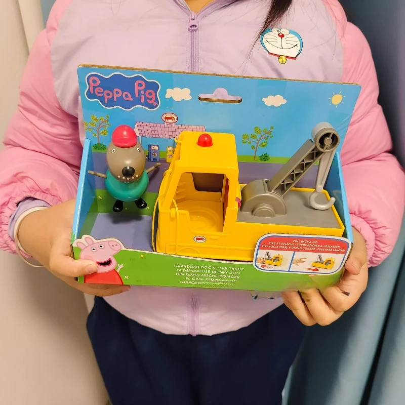 

Свинка Пеппа, собака, дедушка, прицеп Hasbro, оригинальные детские игрушки, подарок, игровой домик, ручные игрушки