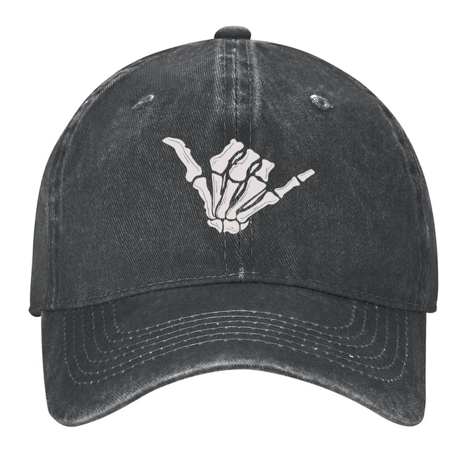 

Shaka skull hand sign Baseball Cap Military Tactical Cap Sports Cap custom caps Gentleman Hat Ladies Men's