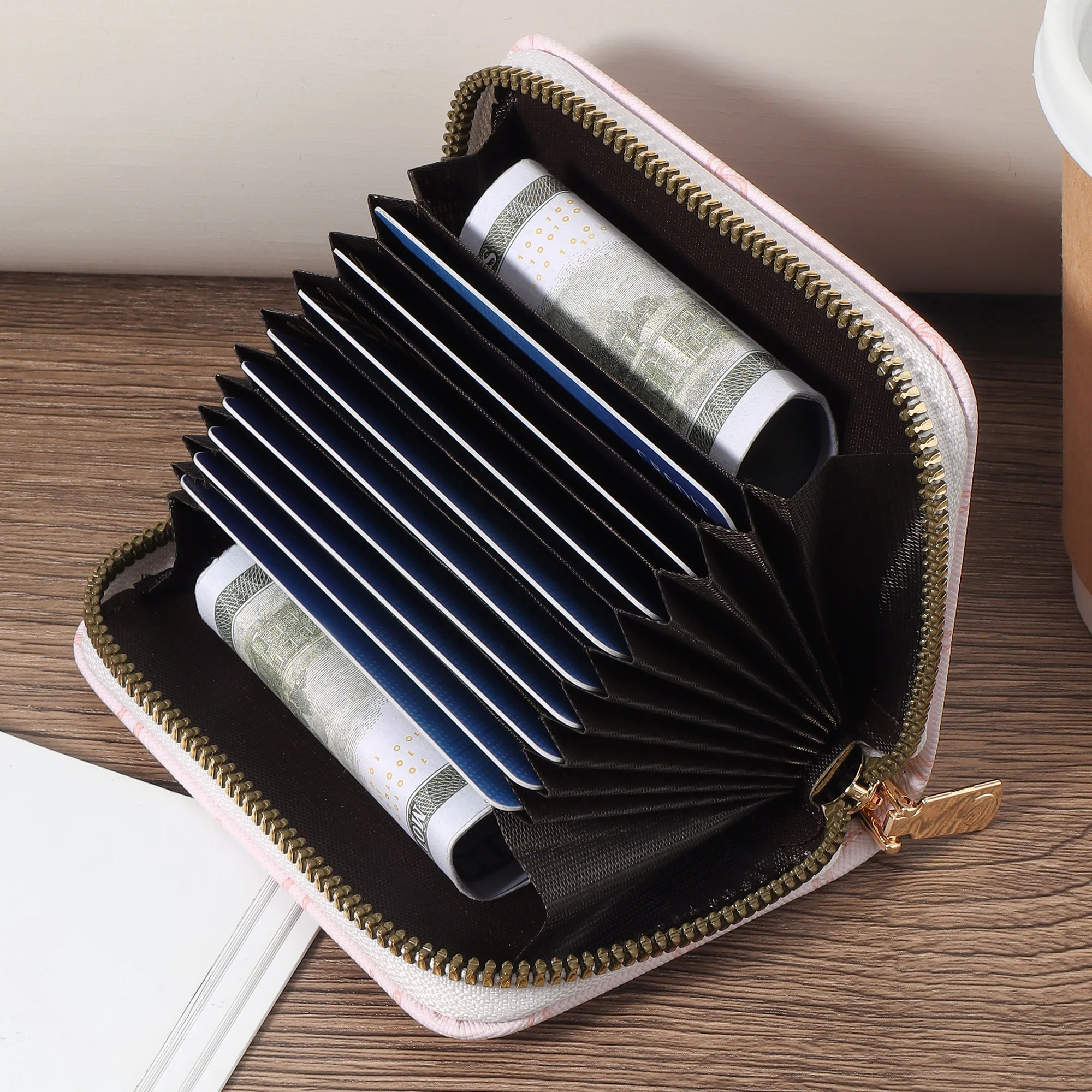 Women's Minimalist Short Wallet Handbag Zipper, Coin Wallet Fashion Zipper, High Quality Credit Card Storage Bag, Easy Leisure M