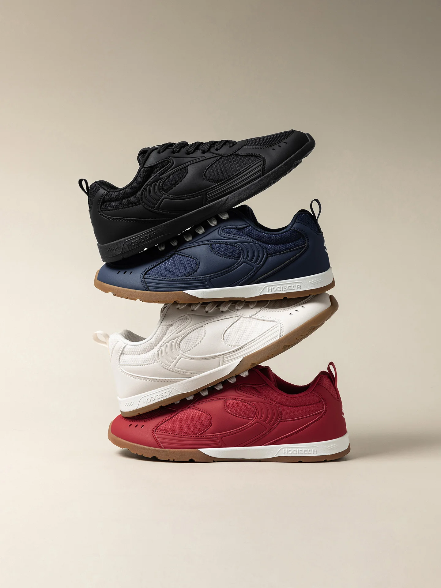 HOBIBEAR Herren-Sneaker mit breiter Zehenbox, leichte Schnür-Tennisschuhe, atmungsaktives Mesh, rutschfeste Freizeit-Wanderschuhe für Unisex – Detail 11