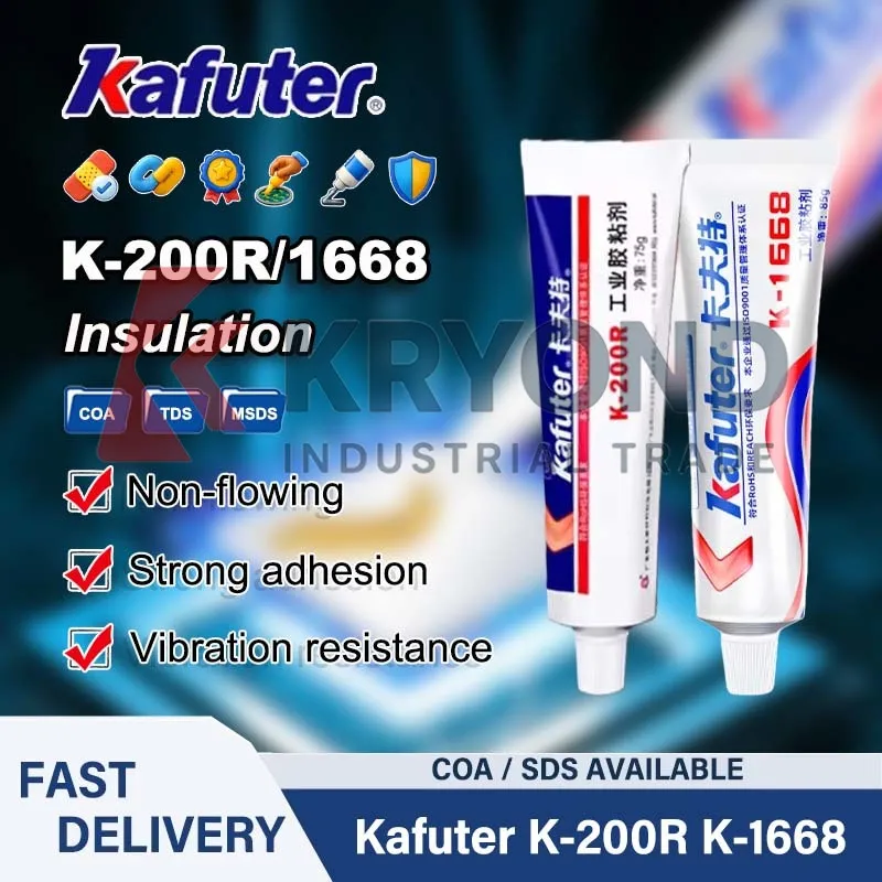 Kafuter K-200R/1668 Two Component Epoxy Sealant for Industrial Bonding Metal Plastic Wood Structural Repair Filling and Sealing