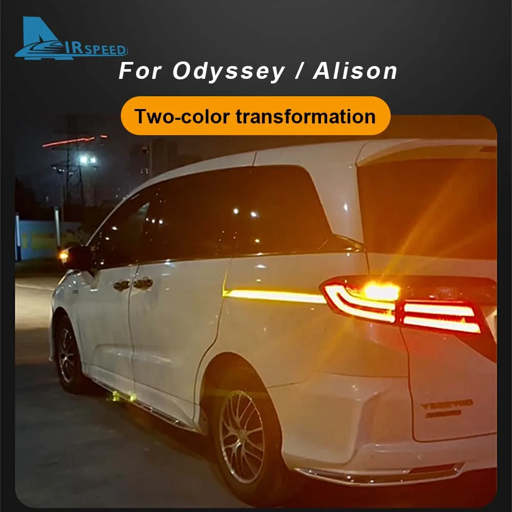 12V Car LED Dynamic Streamer Track Light Two Color Transformation for Honda Odyssey Elysion 2015-2022 2023 Daytime Running Light