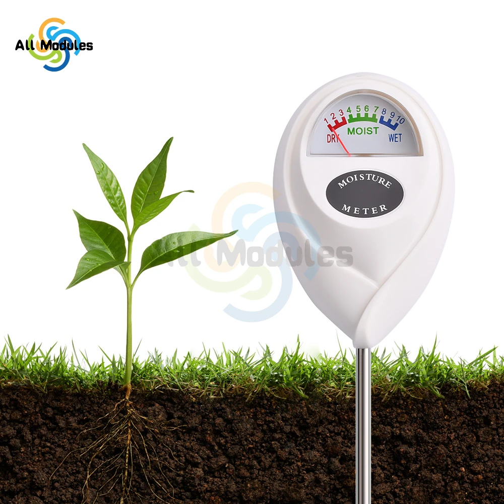 Soil Moisture Sensor Soil Moisture Meter Round Single-Needle Soil Moisture Detector Flower And Garden Potted Detector