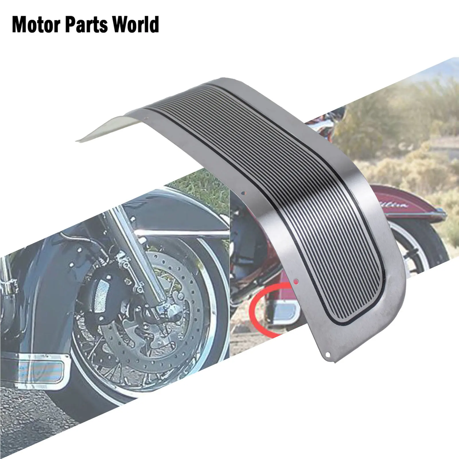 

Motorcycle Front Fender Trim Mudguard Protector Cover For Harley Touring Street Electra Glide Road Glide Road King 1980-2023