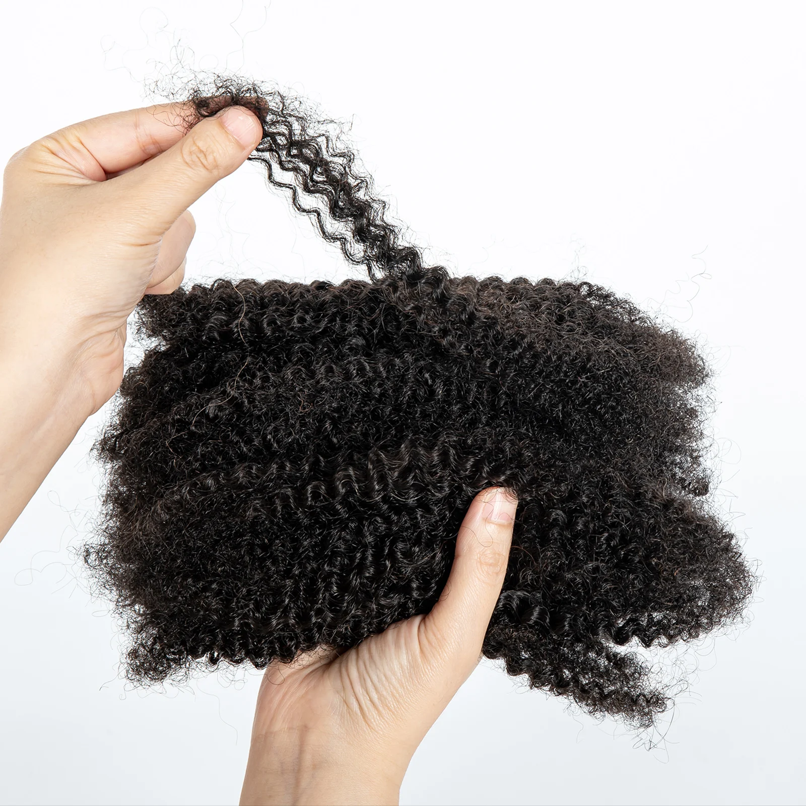 12in Afro Kinky Curly Bulk Hair for Micro Twist Natural Braiding Hair for Dreadlock Extensions Crochet Dreads Loc Twist Braids