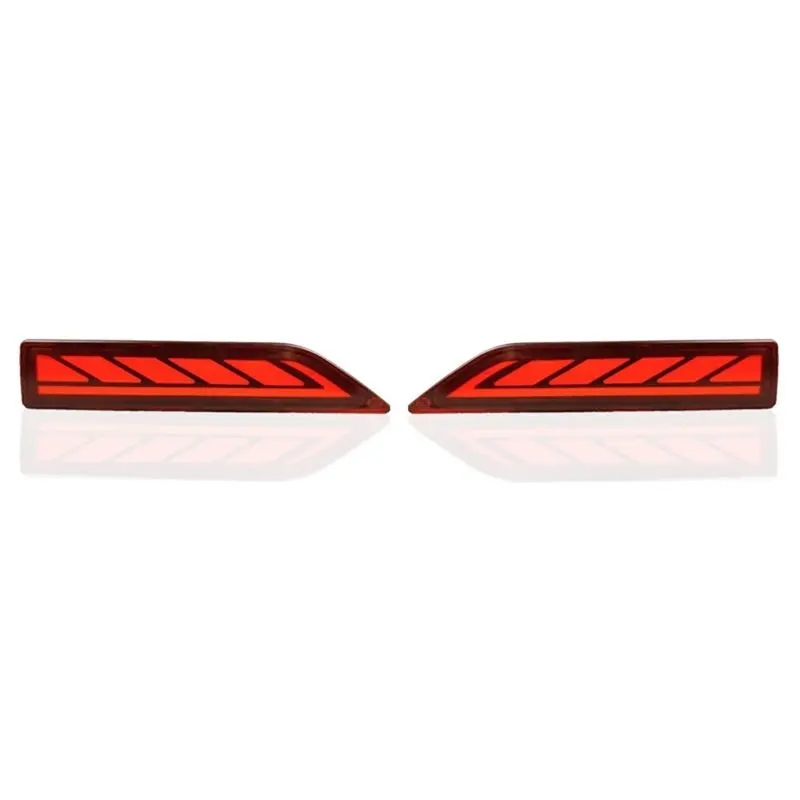 X39A-LED Rear Bumper Reflector Light For Toyota Veloz 2021-2023 Brake Light Dynamic Turn Signal Lamp 3-In-1 Functions