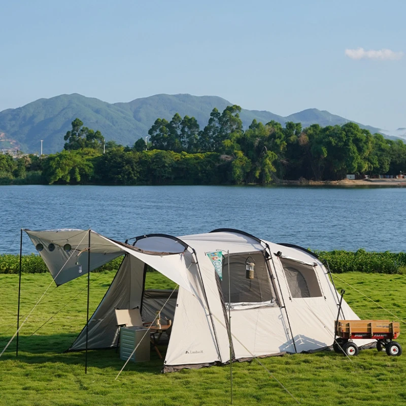 

Tunnel Tent Family Camping One Bedroom