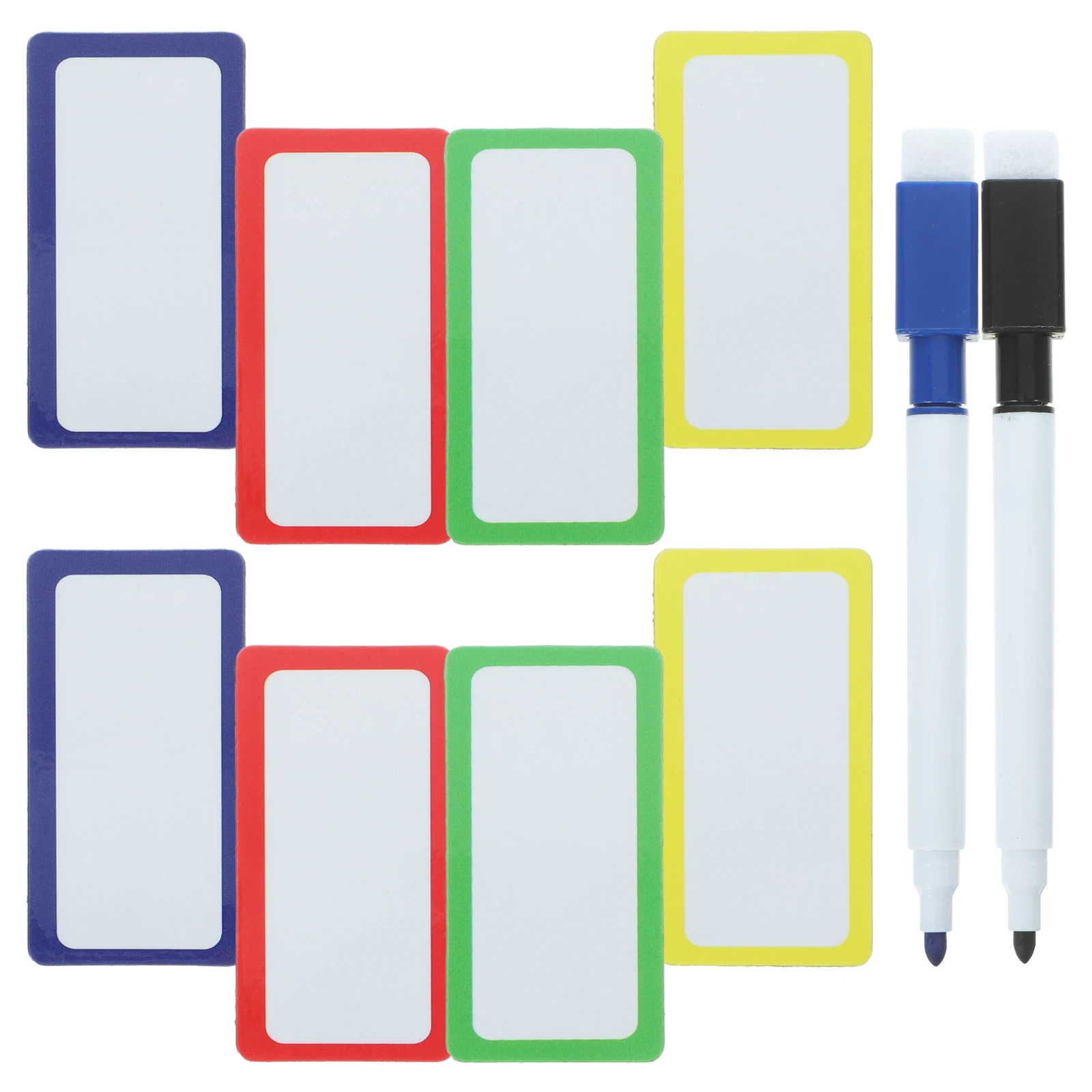

1 set Magnetic Whiteboard Stickers 5x2 5cm Erasable Labels for Classroom Office Dry Erase Name Tags Household Refrigerator