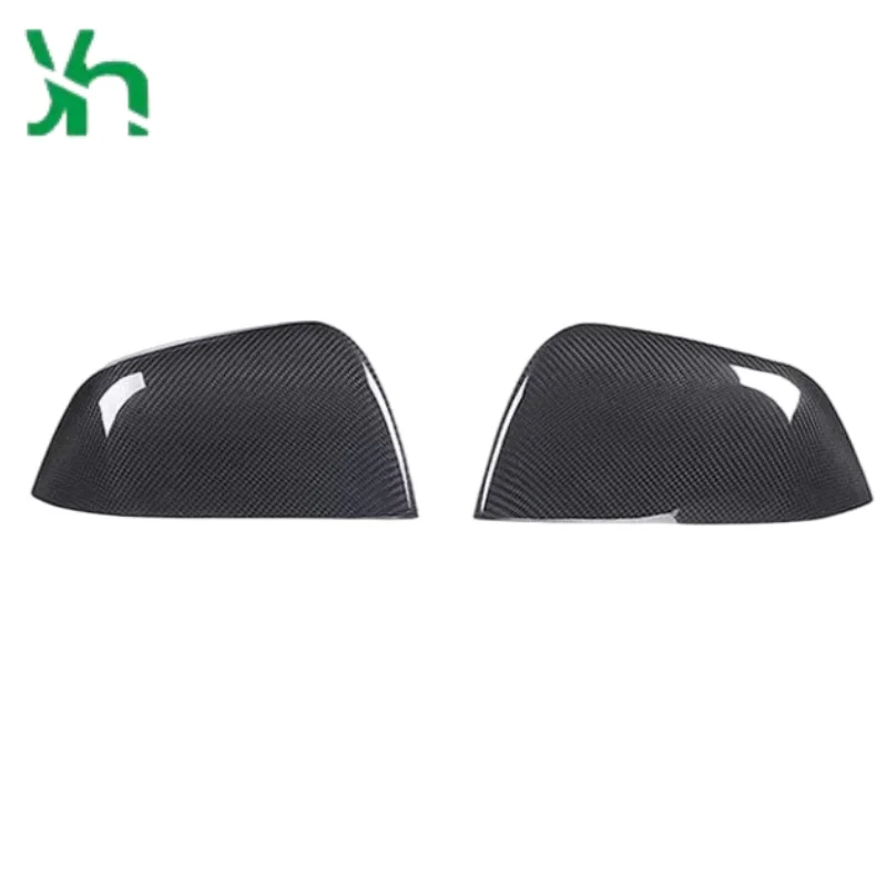 テスラ モデルS (2014-2020)用 ドライCF接着剤 2ピース カーボンファイバー レンズカバー トリム