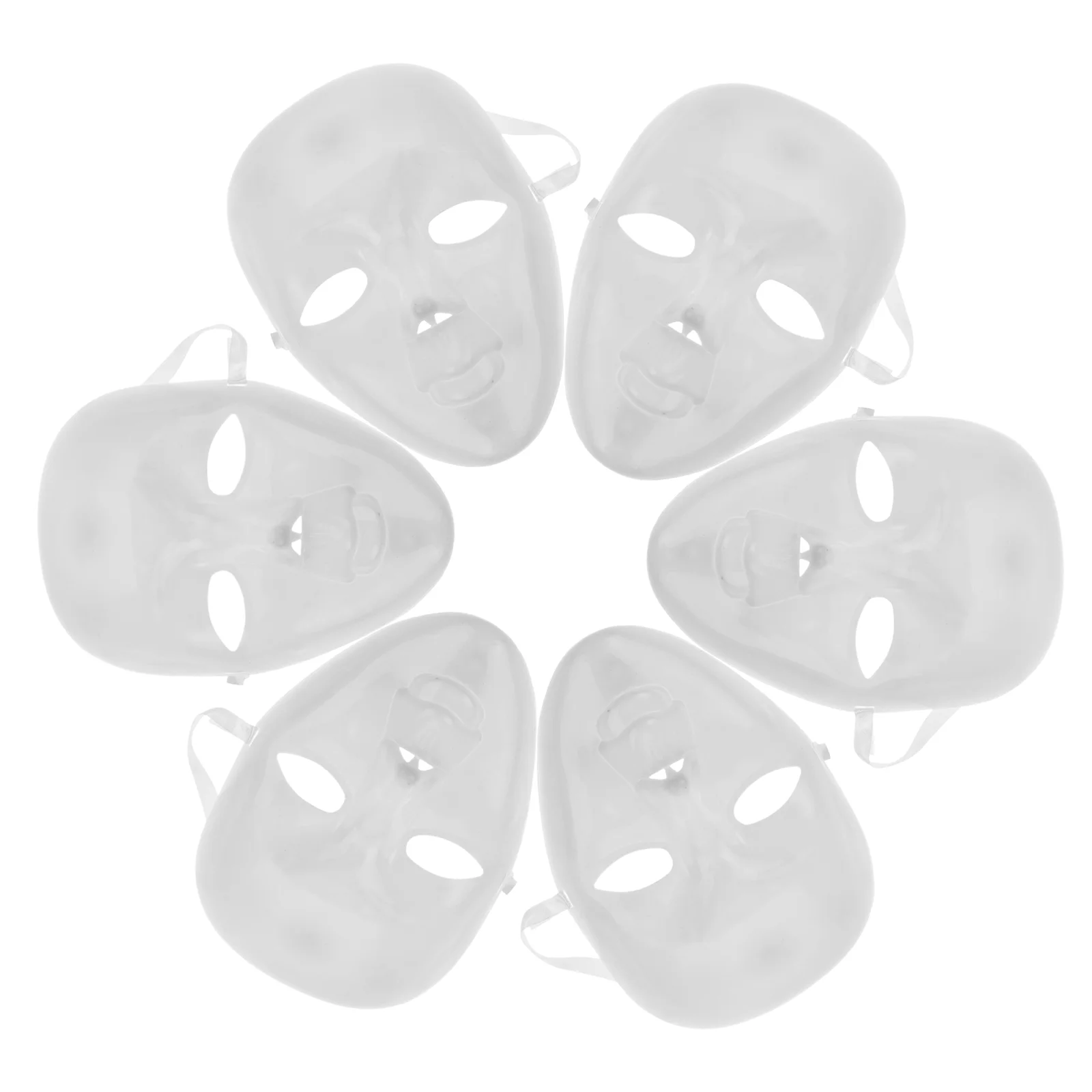 

6 Pcs Mask DIY Paper Craft Facial Full Face Masquerade Party for Decorate Child