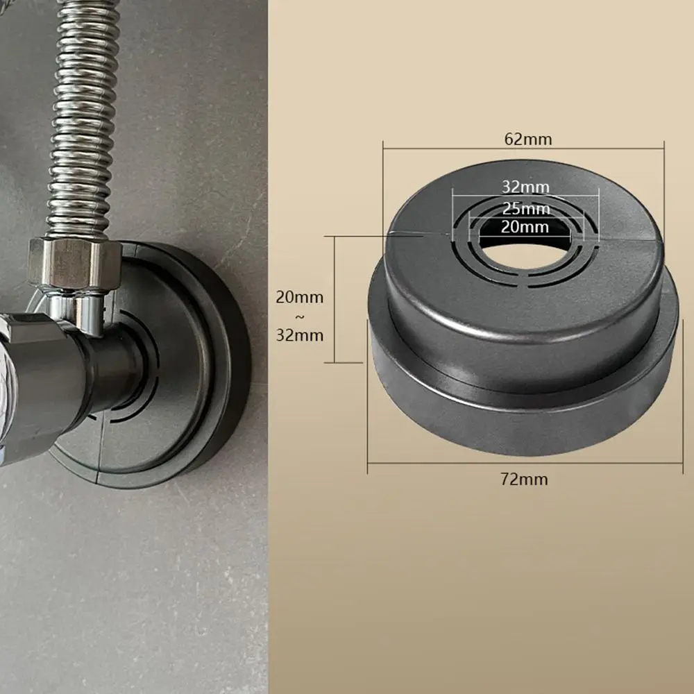 

Adjustable Showerhead Faucet Decoration Cover Scalable Durable Wall Angle Valve Panel Useful Wall Flange Faucet Accessories