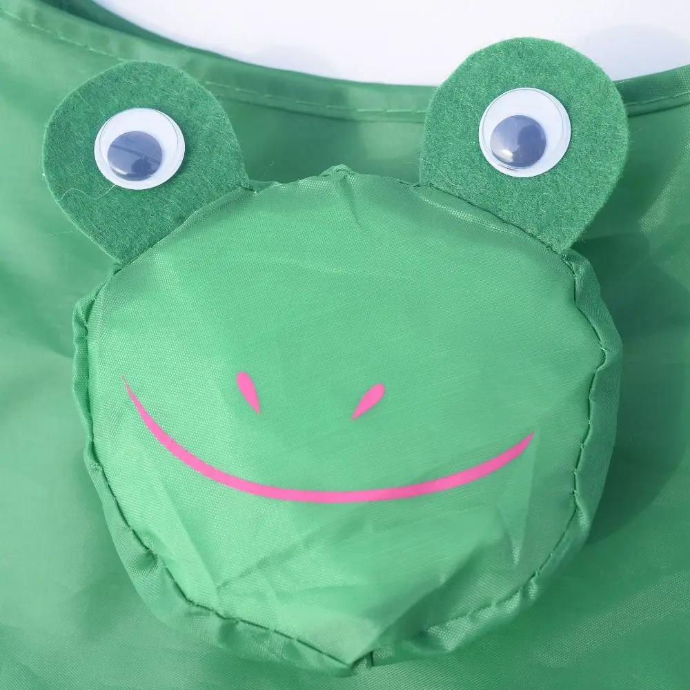 패션 개구리 접이식 쇼핑 가방 고양이 만화 접이식 에코 가방 친환경 재사용 가능한 쇼핑 보관 가방 여행