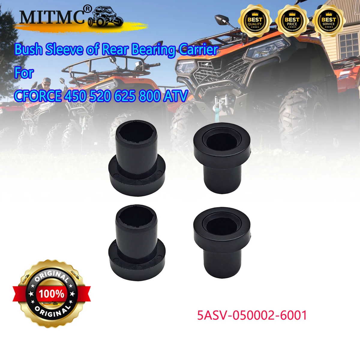 Original Middle Spacer ,Bush Sleeve of Rear Bearing Carrier For Cforce 450 520 625 800 ATV 7020-060702-00001 5ASV-050002-6001