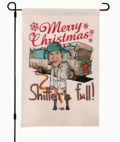 Garden Flag 12x18 Double sided Polyester Christmas Vacation Merry Christmas KKL AAL HHM WZZ yyi
