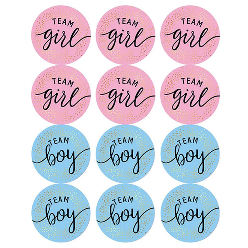 60Pcs Gender Reveal Stickers f - Party Games Baby Shower recensione e prezzo