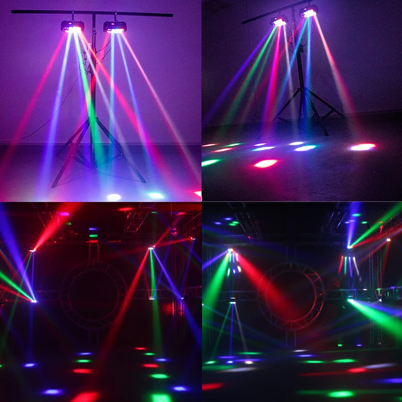 8X6W Mini Led Spider Light Rgbw Beam Moving Head Light 7/15 Dmx Voor Dj Disco Party Beroep Muziek Podium Lichteffect