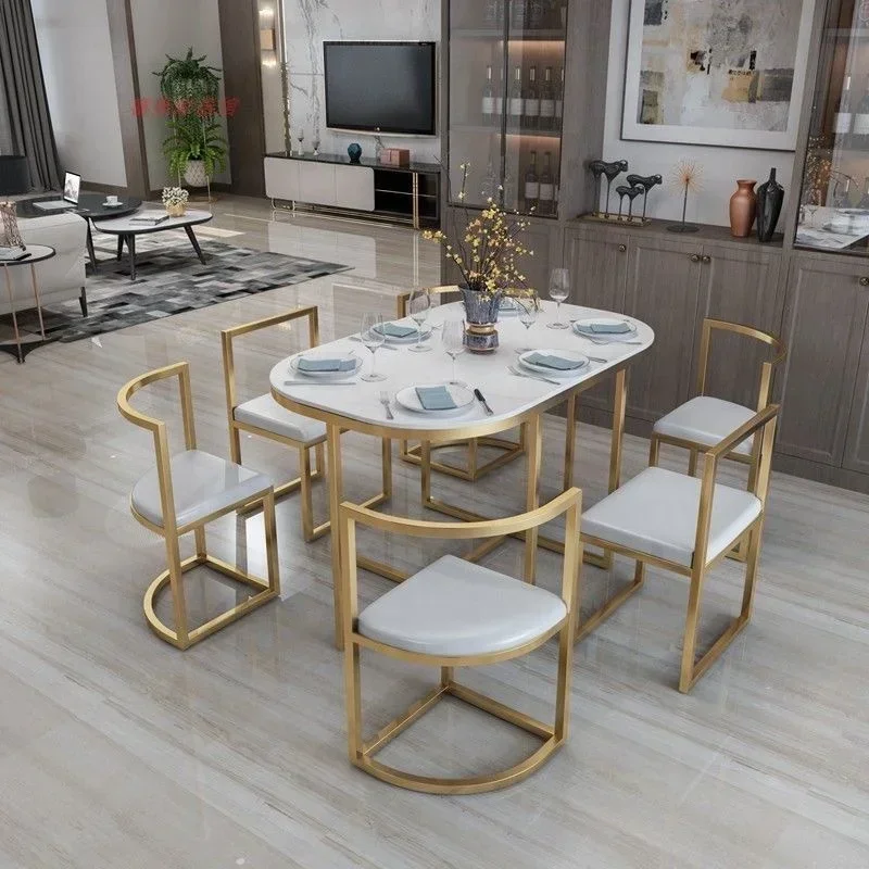

l Modern Removable Furniture Dining Table Multiple Sizes Available Luxury Sintered Stone Marble Dining Table