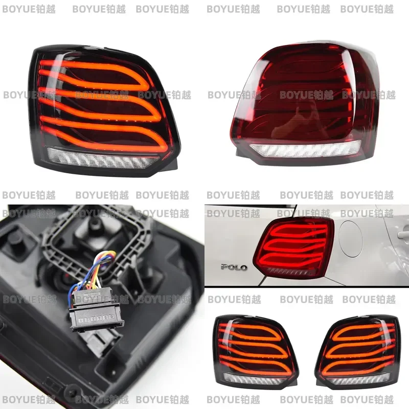 Suitable Specially Designed for Polo Modification LED Rear Brake Tail Light Assembly Merced