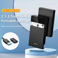 Blueendless External HDD Case 2.5/3. 5 HDD/SSD box support 20TB  type C to SATA Adapter tool free Hard disk drive enclosure
